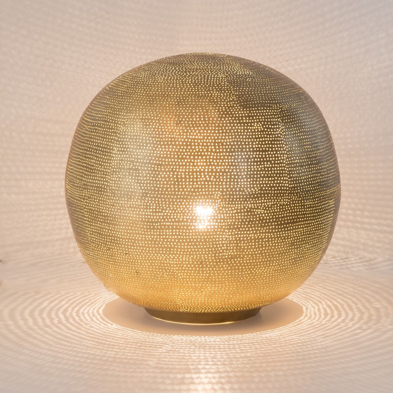 TABLE LAMP BALL FLSK GOLD PLATED 40 - TABLE LAMPS TABLE LAMP BALL FLSK GOLD PLATED 40 - TABLE LAMPS